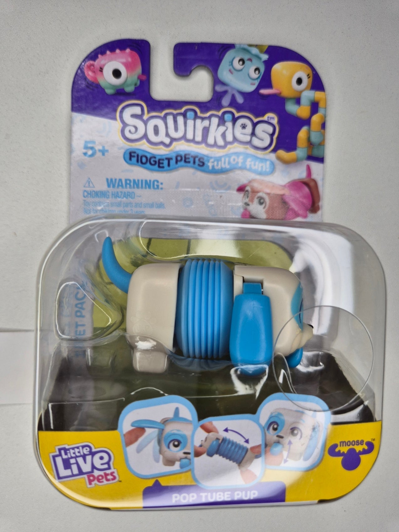 Little Live Pets Squirkies Fidget Toy – Spin-Fin Axolotl Sensory Figure