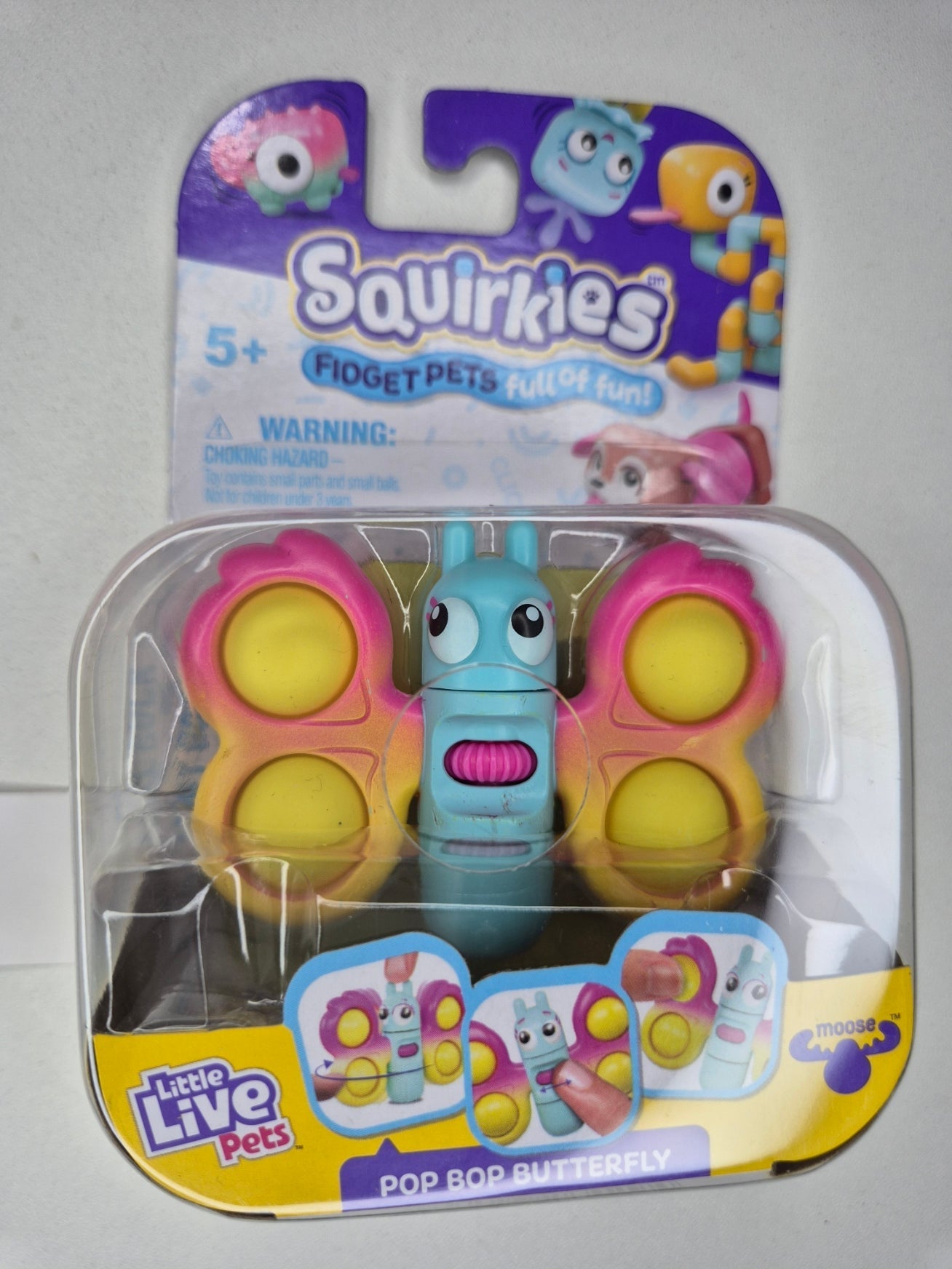 Little Live Pets Squirkies Fidget Toy – Spin-Fin Axolotl Sensory Figure