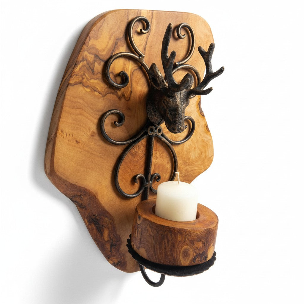 Wall Mounted Stag Candle Holder