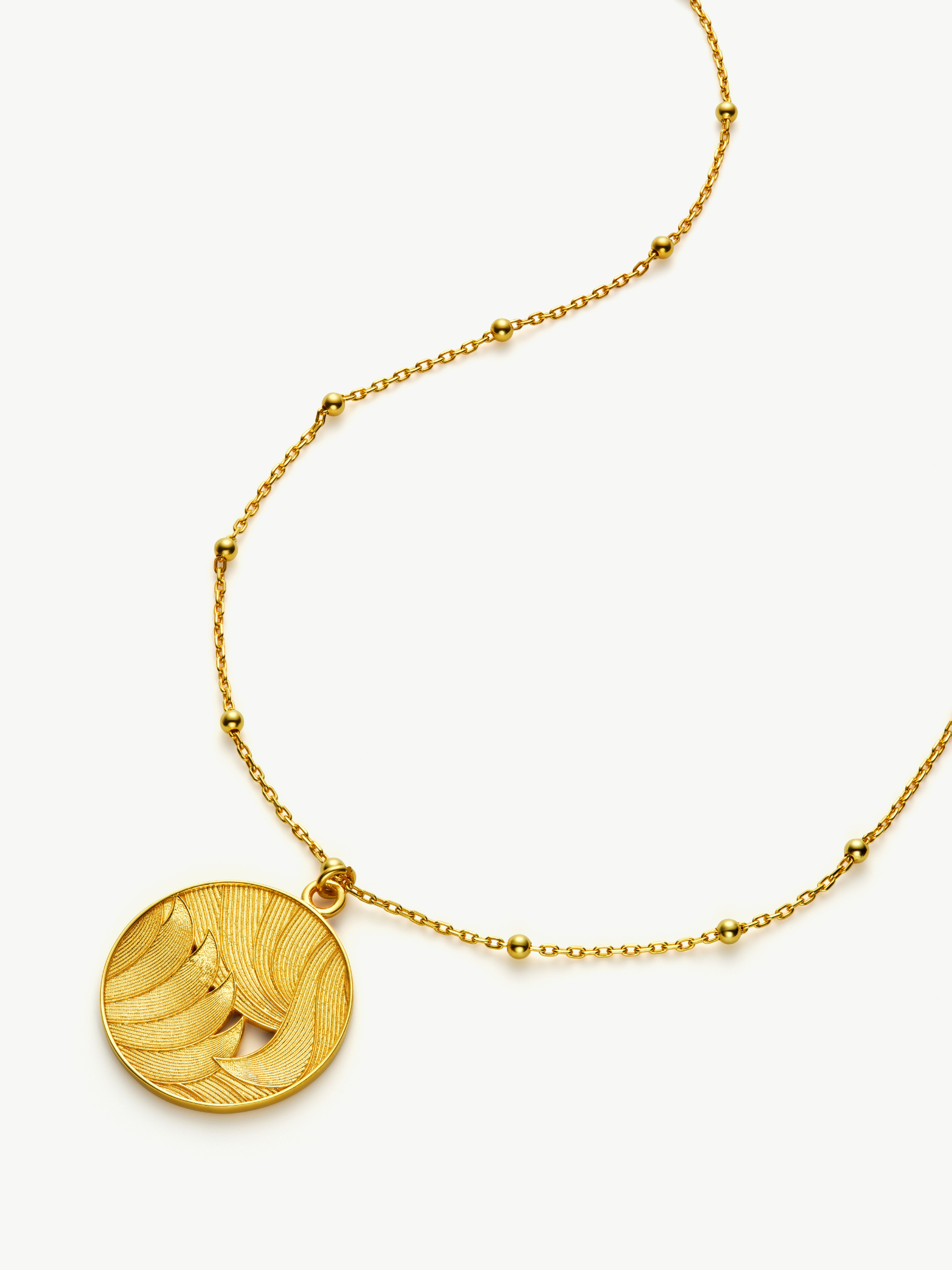 No More Nobody Day Medallion Necklace – 18k Gold Vermeil Recycled Silver