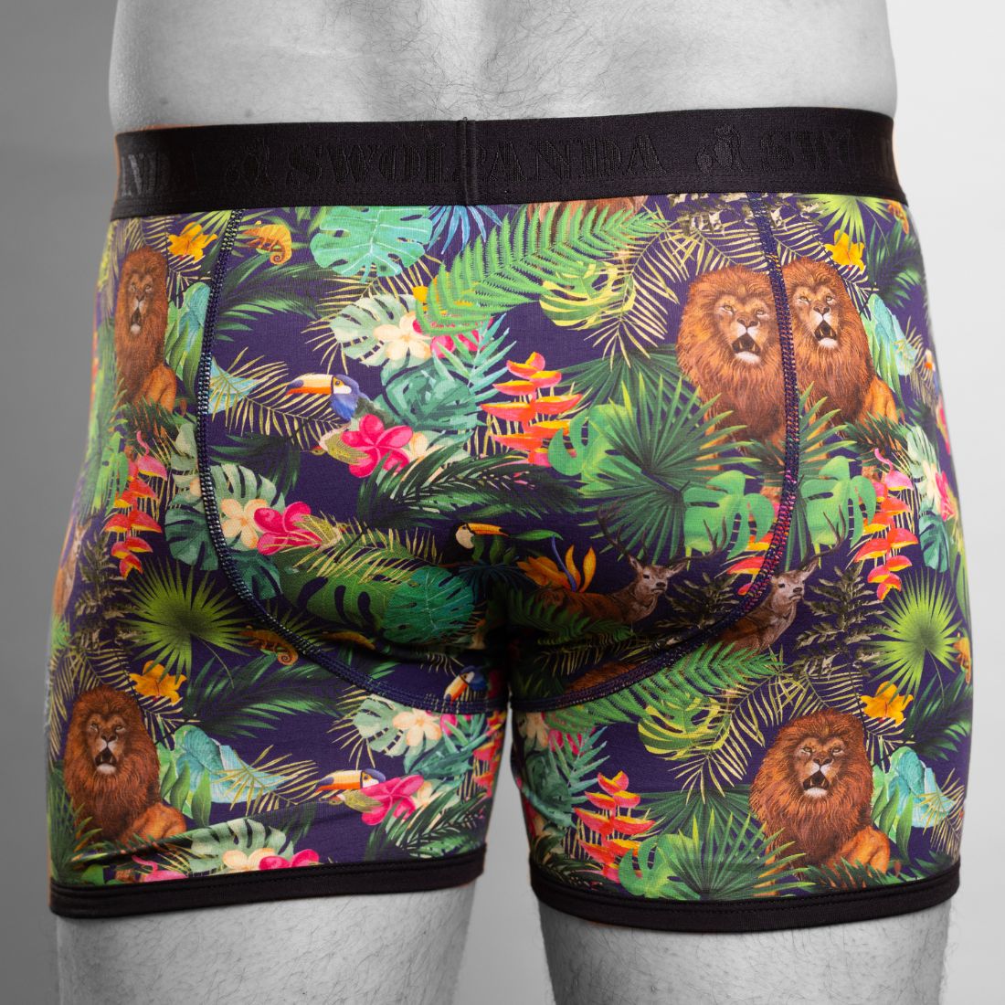 Swole Panda Jungle Bamboo Boxers – Breathable Anti-Bacterial Underwear
