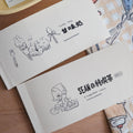 LuLuFun Studio Bunny and Crocodile Memo Notepad - 30 Hand-Painted Notes