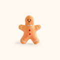 Gingerbread Man Plush Charm – Soft Brown Bag Keychain by LuLuFun Studio