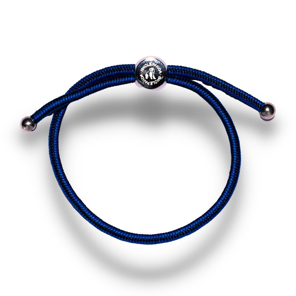 Swole Panda Navy Stripe Rope Bracelet | Recycled Ocean Plastic Jewelry