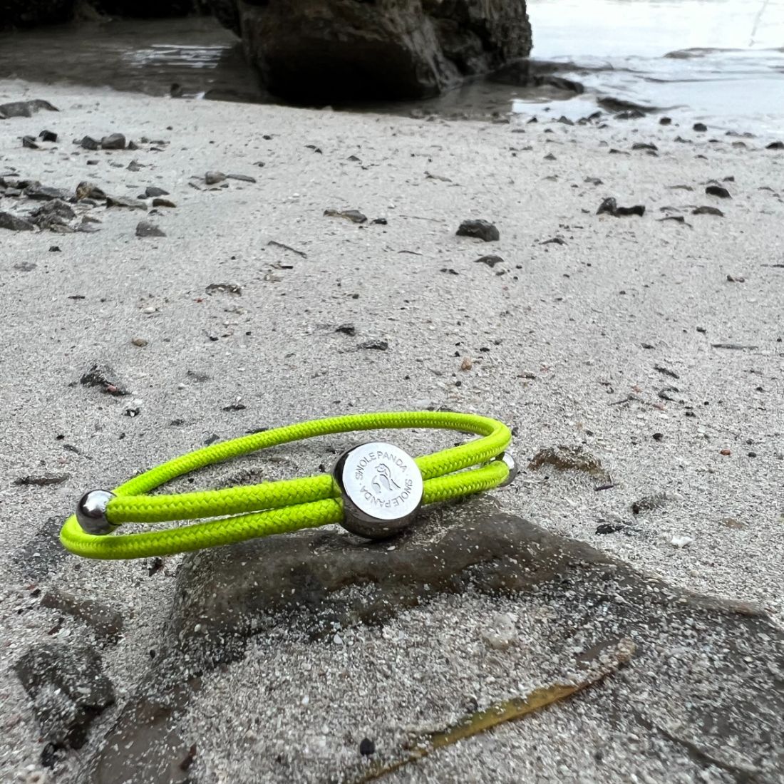 Swole Panda Lime Green Rope Bracelet – Recycled Ocean Plastic Jewelry