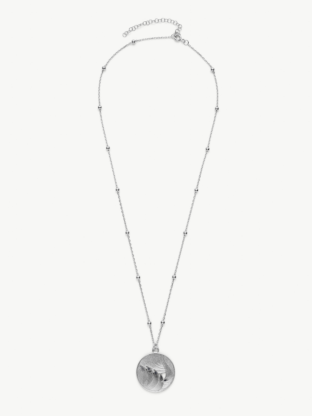 No More Nobody Day Medallion Necklace – Recycled Sterling Silver