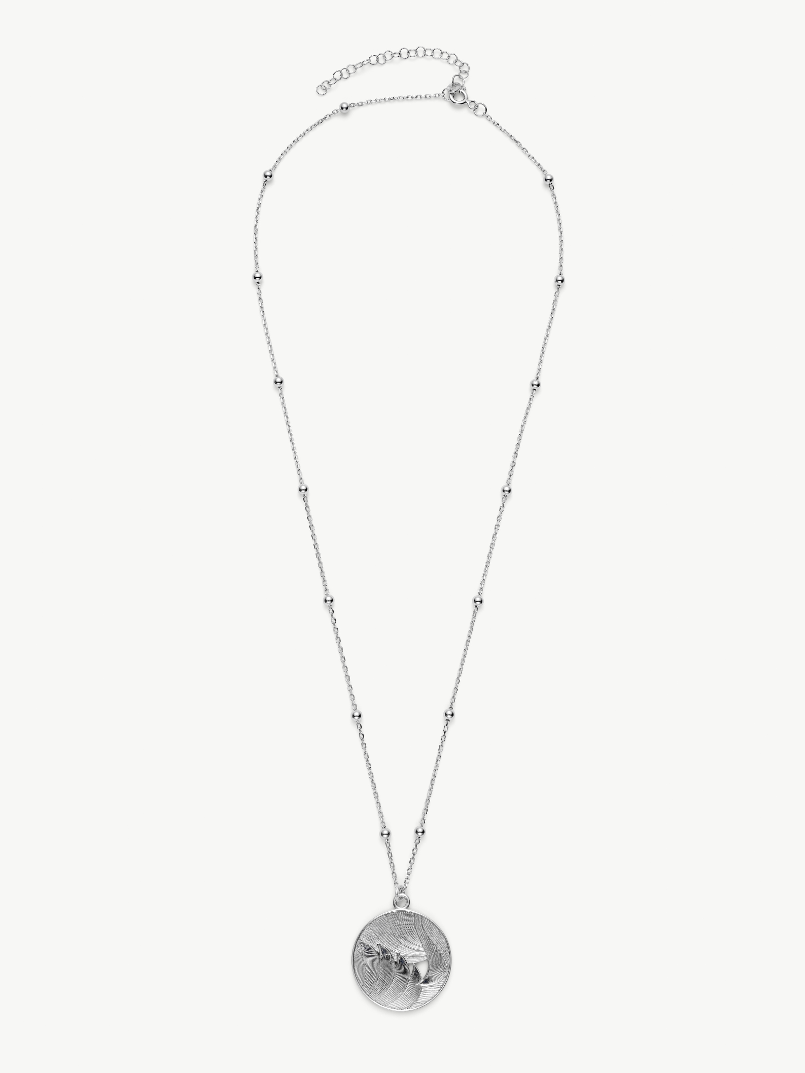 No More Nobody Day Medallion Necklace – Recycled Sterling Silver