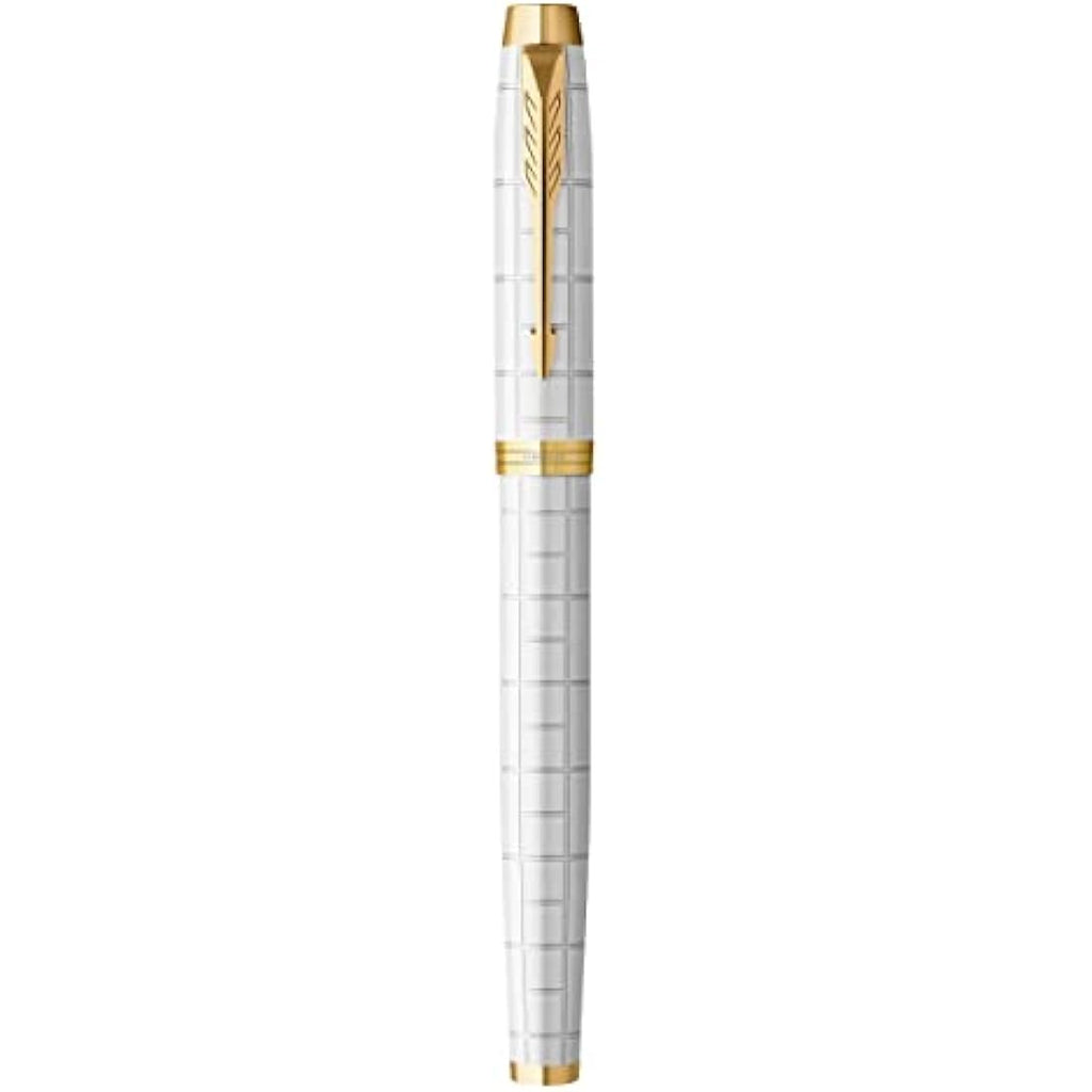 Parker IM Fountain Pen – Pearl Lacquer with Gold Trim, Medium Nib