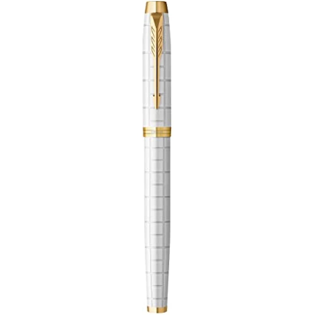 Parker IM Fountain Pen – Pearl Lacquer with Gold Trim, Medium Nib