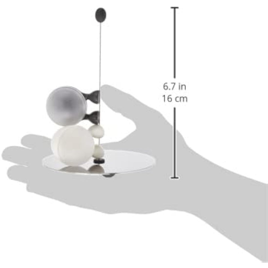 Alessi Lilliput Salt and Pepper Set | Magnetic Stainless Steel - Black/White