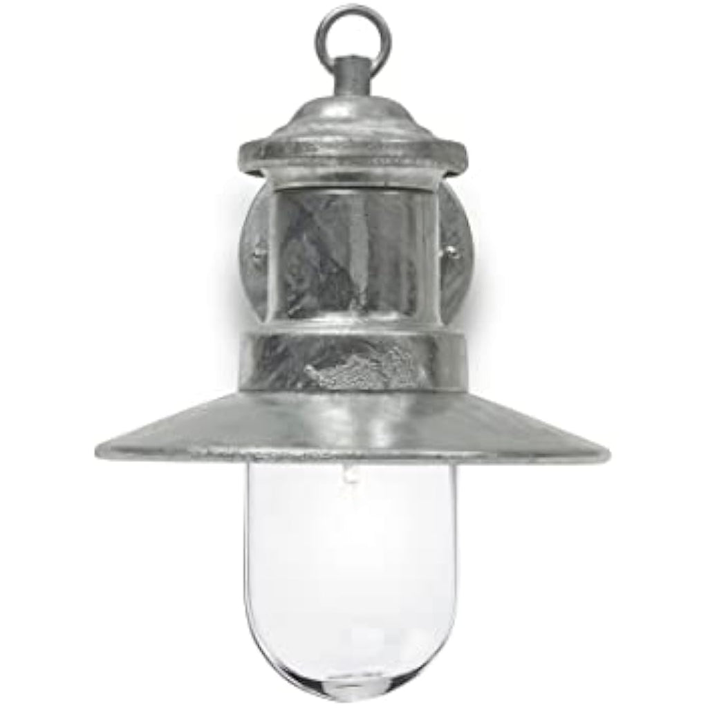 Garden Trading St Ives Galvanised Ships Light – Outdoor Wall Sconce