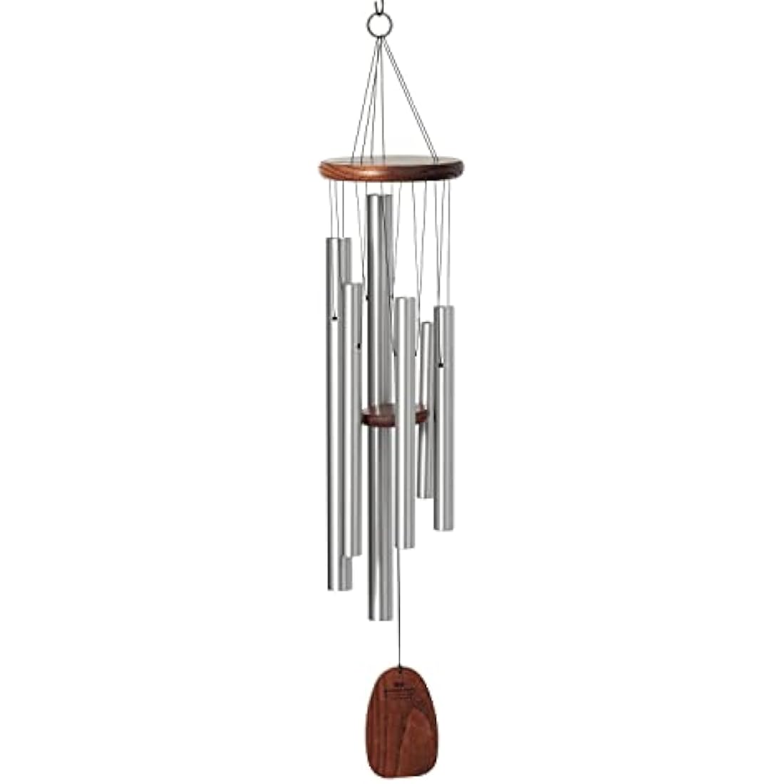 Woodstock Chimes Spanish Romance Wind Chime – Silver Aluminum, 6 Tubes