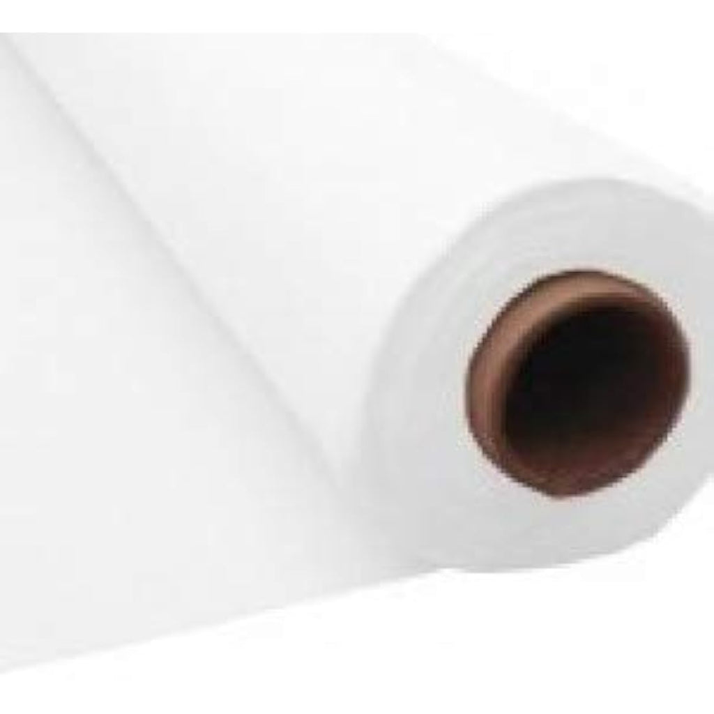 Srendi White Paper Banquet Roll – 100M Disposable Tablecloth Cover