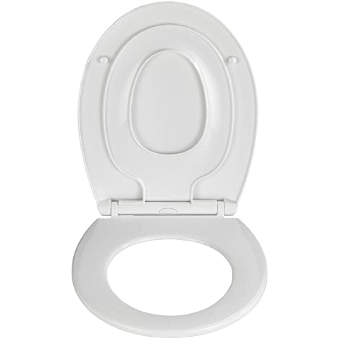 WENKO Syros Family Toilet Seat | Soft-Close White Thermoplastic