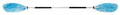 H2o Kayaks Wave Asymmetrical Kayak Paddle | 190cm 2-Part Blue Swirl