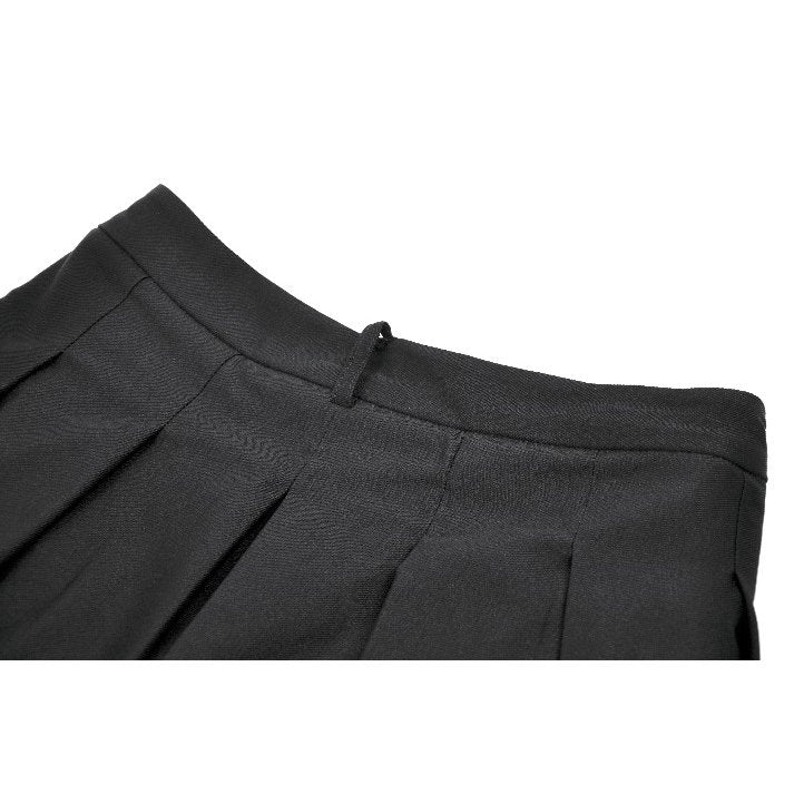 Dark in Love Punk Mesh Layered Skort Shorts with Harness Straps