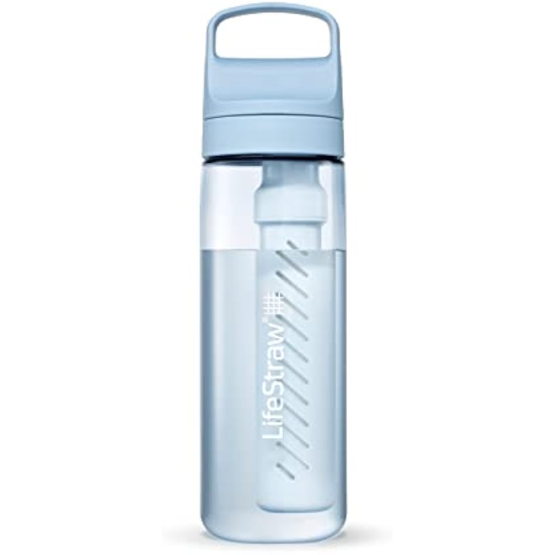 LifeStraw Go Series Water Filter Bottle - 22oz BPA-Free Icelandic Blue
