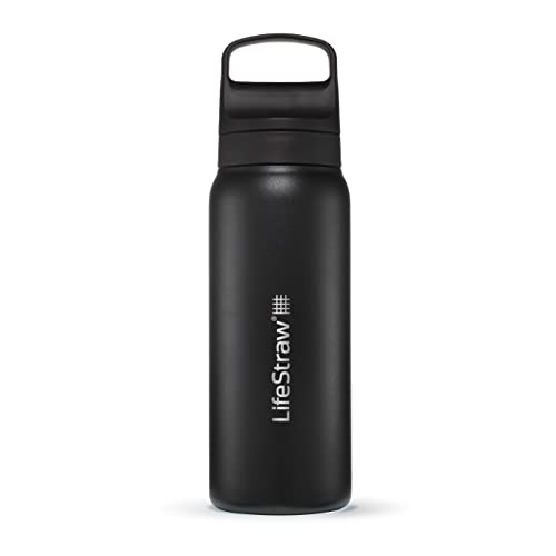 LifeStraw Go Series Insulated Stainless Steel Water Filter Bottle, 24oz