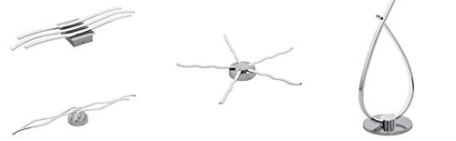 Eglo Roncade LED Ceiling Light – Modern Chrome 3-Lamp Warm White