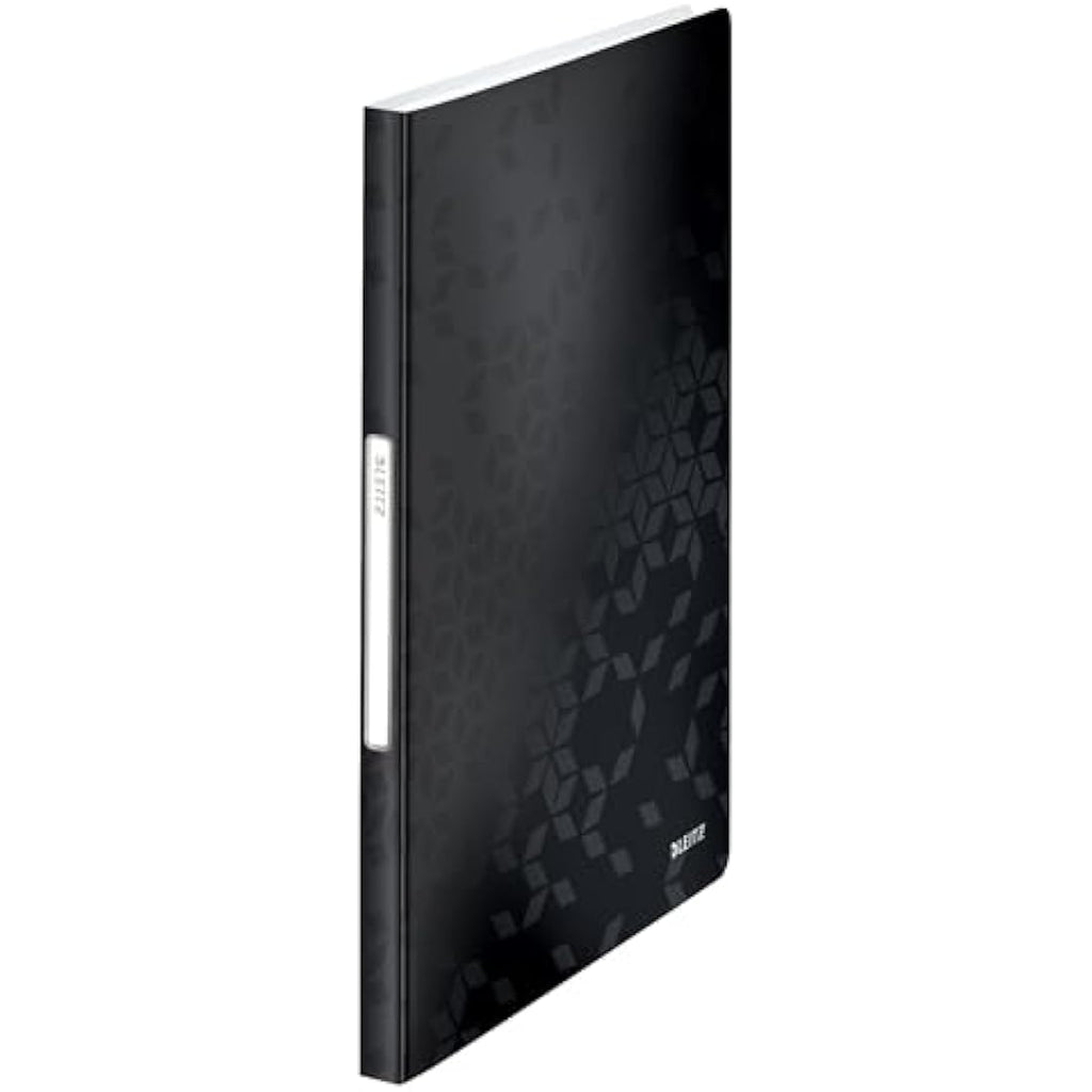 Leitz WOW A4 Display Book – 40 Pockets, 80 Sheet Capacity – Black