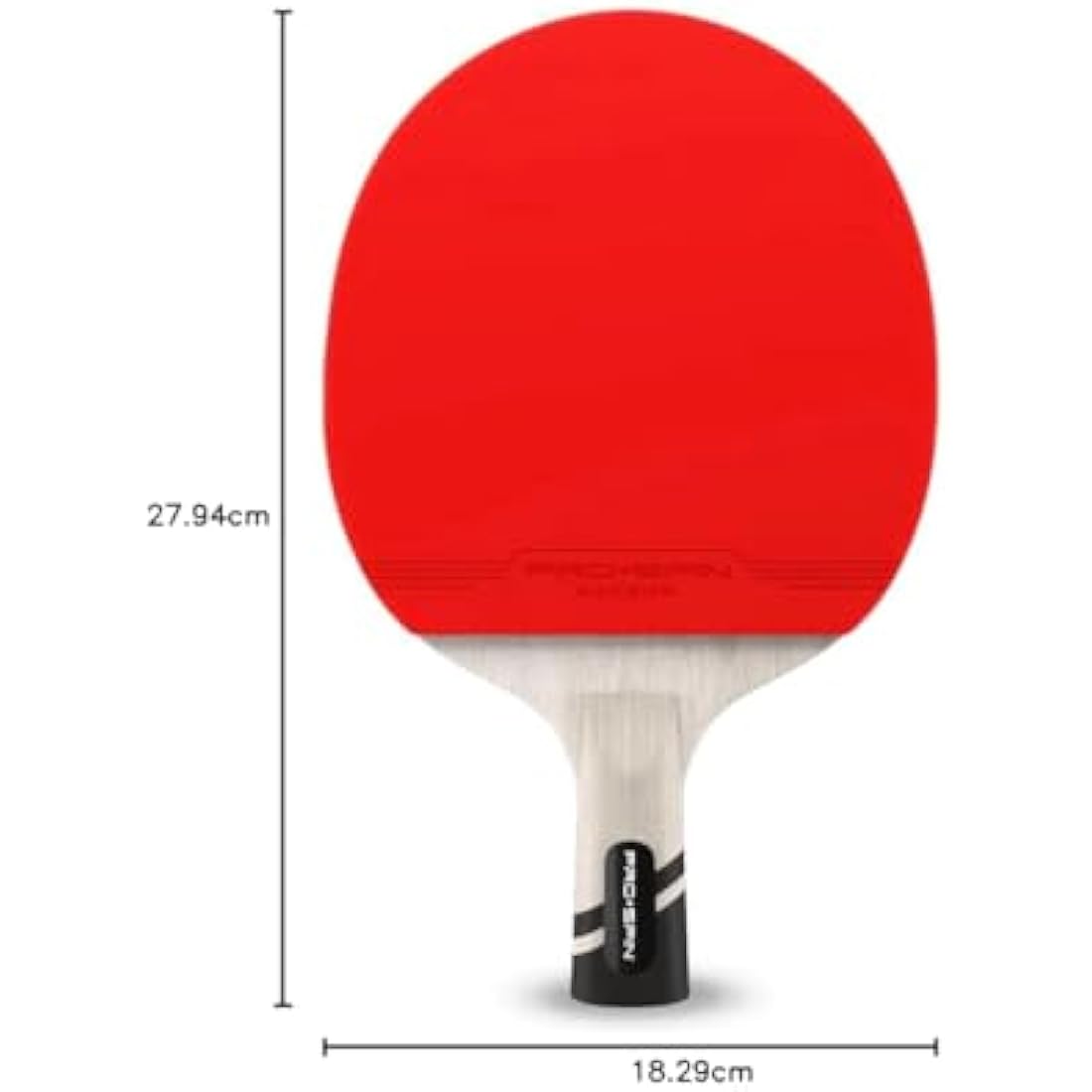 PRO SPIN Carbon Table Tennis Bat – 7-Ply Blade Penhold Grip Paddle