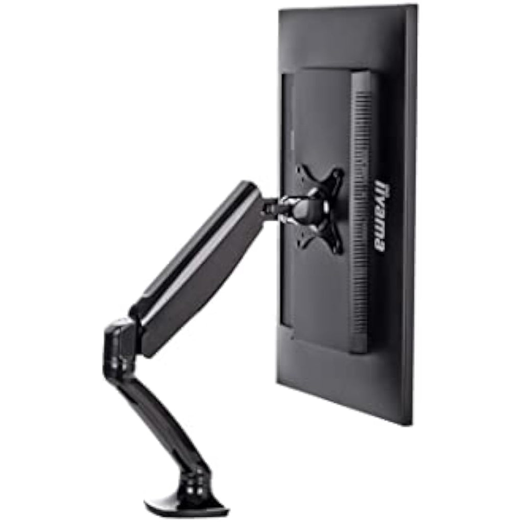 iiyama DS3001C-B1 Single Gas Spring Monitor Arm | 27" Desk Mount - Black