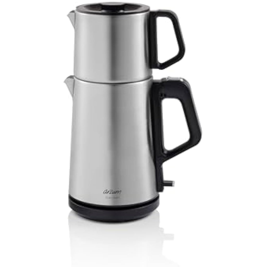 Arzum TeaCharm Turkish Tea Maker | 1.8L Stainless Steel Electric Kettle