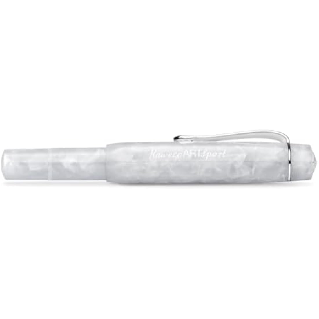 Kaweco Art Sport Fountain Pen – Mineral White Acrylic – Broad Nib