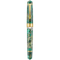 Asvine P20 Piston Fountain Pen - Green Marble Acrylic Medium Nib