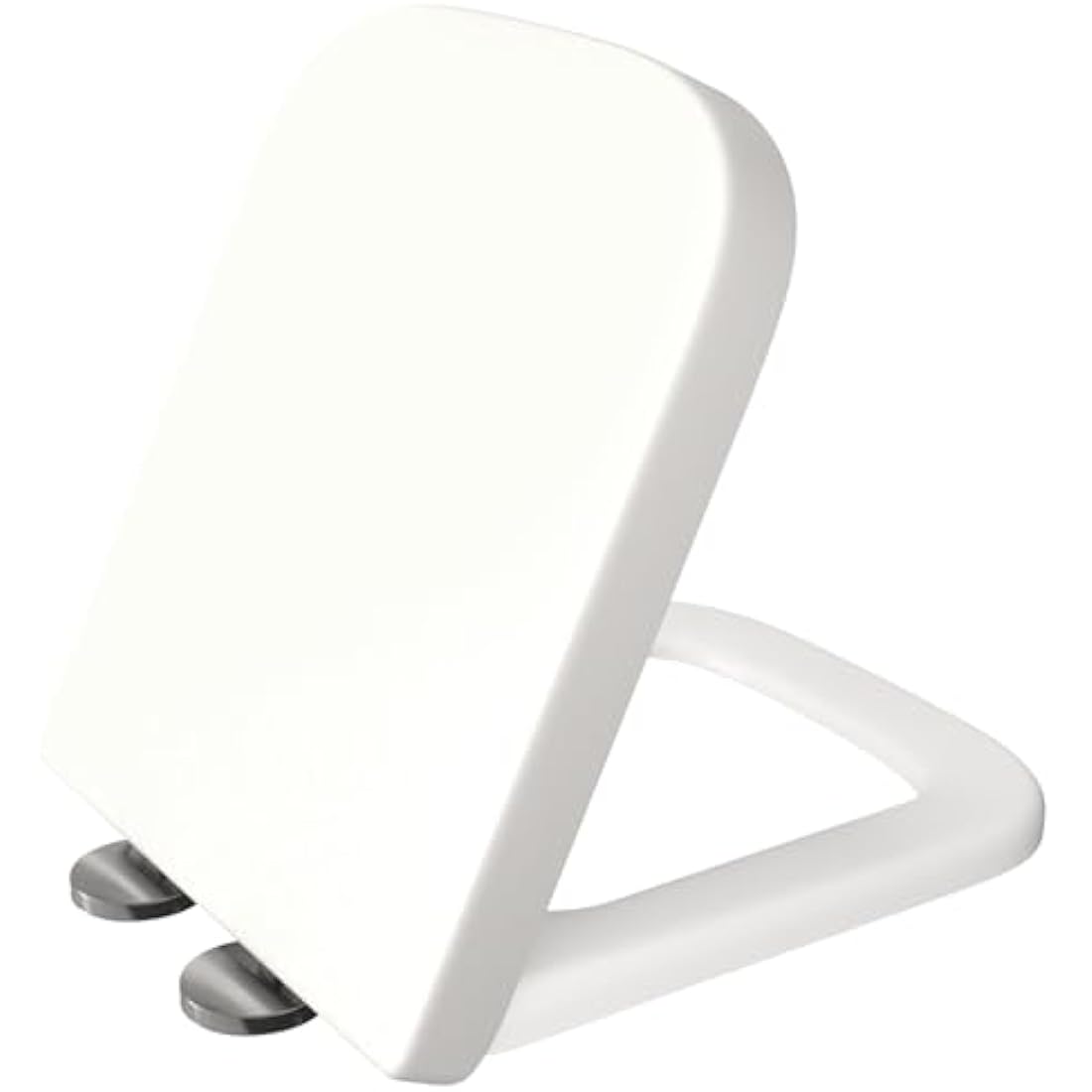 Jolof Store Square Toilet Seat – Soft Close Quick Release Plastic Loo Seat