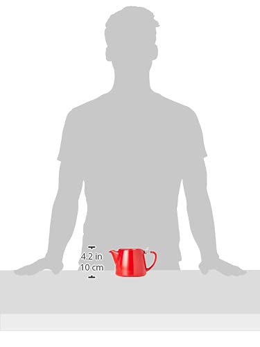 Forlife Stump Ceramic Teapot with Infuser - Red, 530 mL |