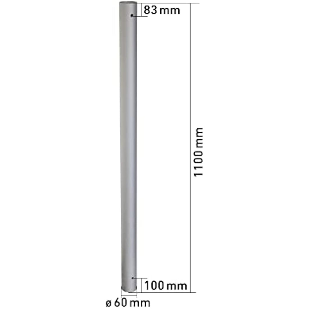 Windhager Sun Sail Pole | Adjustable Rustproof Aluminium Mast 242.5cm