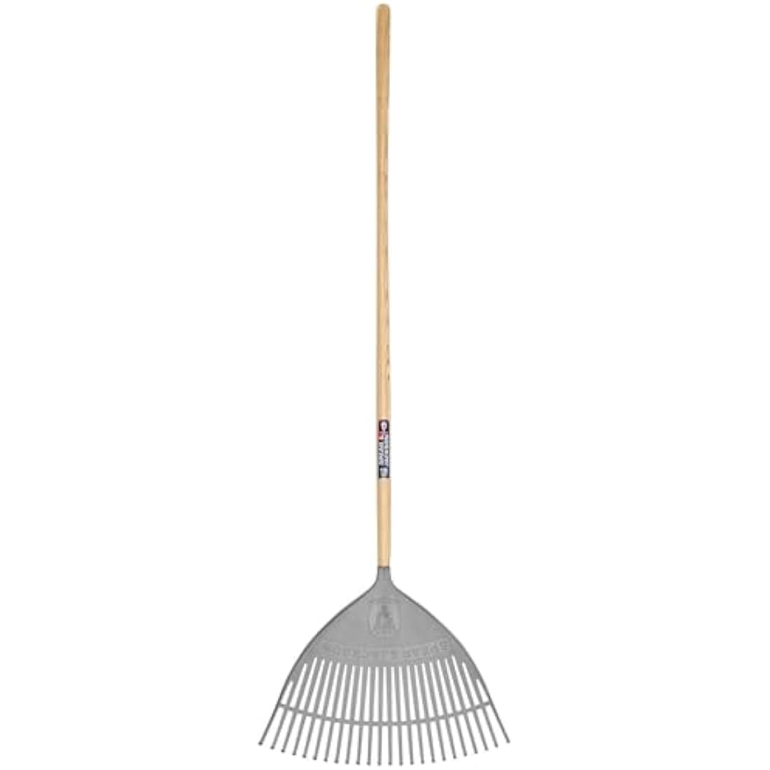 Spear & Jackson Neverbend Plastic Leaf Rake | 24-Inch Wooden Handle
