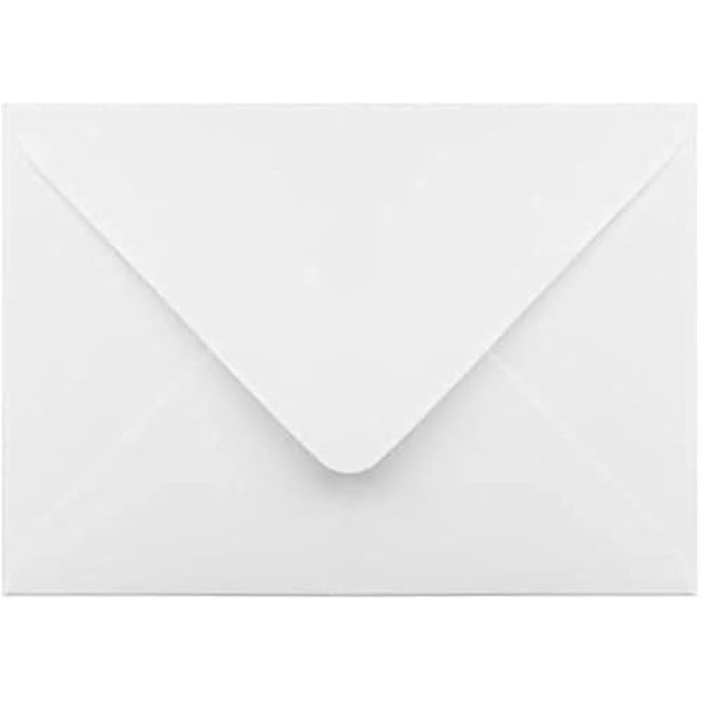 C5 White Envelopes for A5 Greeting Cards - 100gsm (50 Pack)