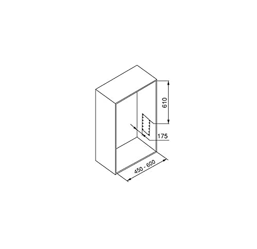 Emuca Pull Down Wardrobe Rail Lift – Adjustable 17.7-23.6" Steel, Black