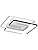 Modern LED Ceiling Light – 50W Dimmable Geometric Flush Mount