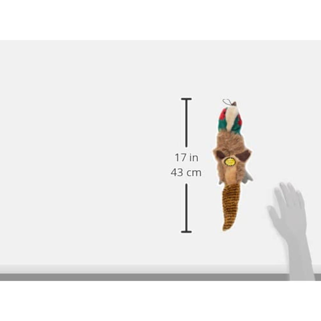 Pheasant Dog Toy – Squeaky Plush for Small to Medium Breeds