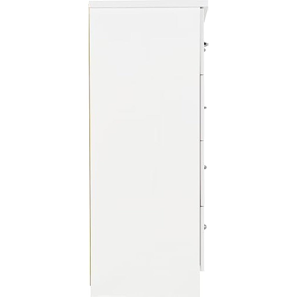Seconique Nevada 3+2 Drawer Chest – White High Gloss Bedroom Dresser