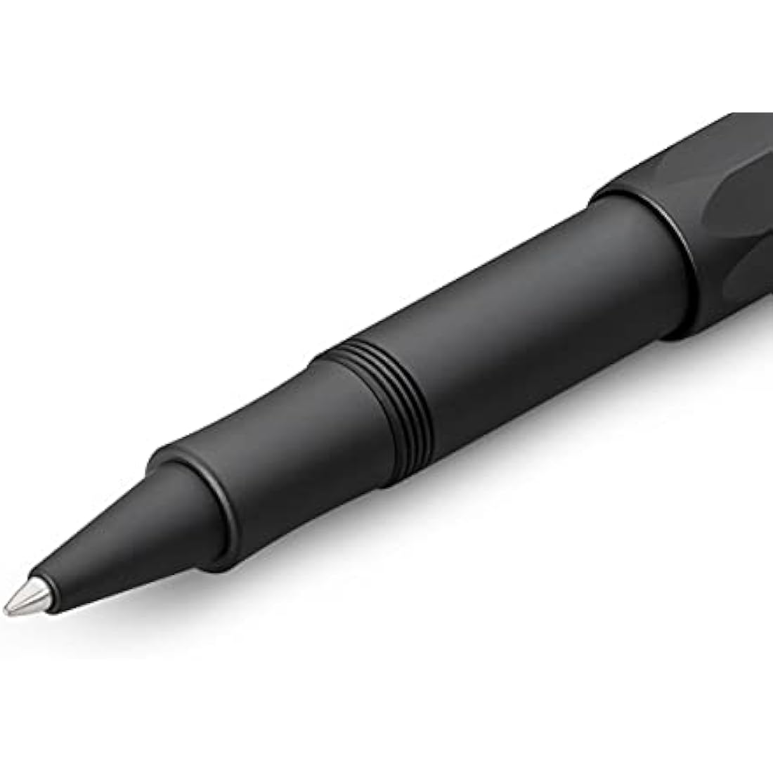 Kaweco AL Sport Rollerball Pen – Black Aluminium Pocket Pen, 0.7mm
