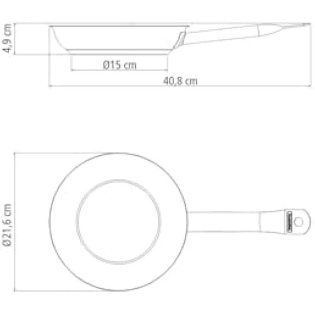 Tramontina 20cm Stainless Steel Frying Pan | 1.1L Induction Ready Skillet