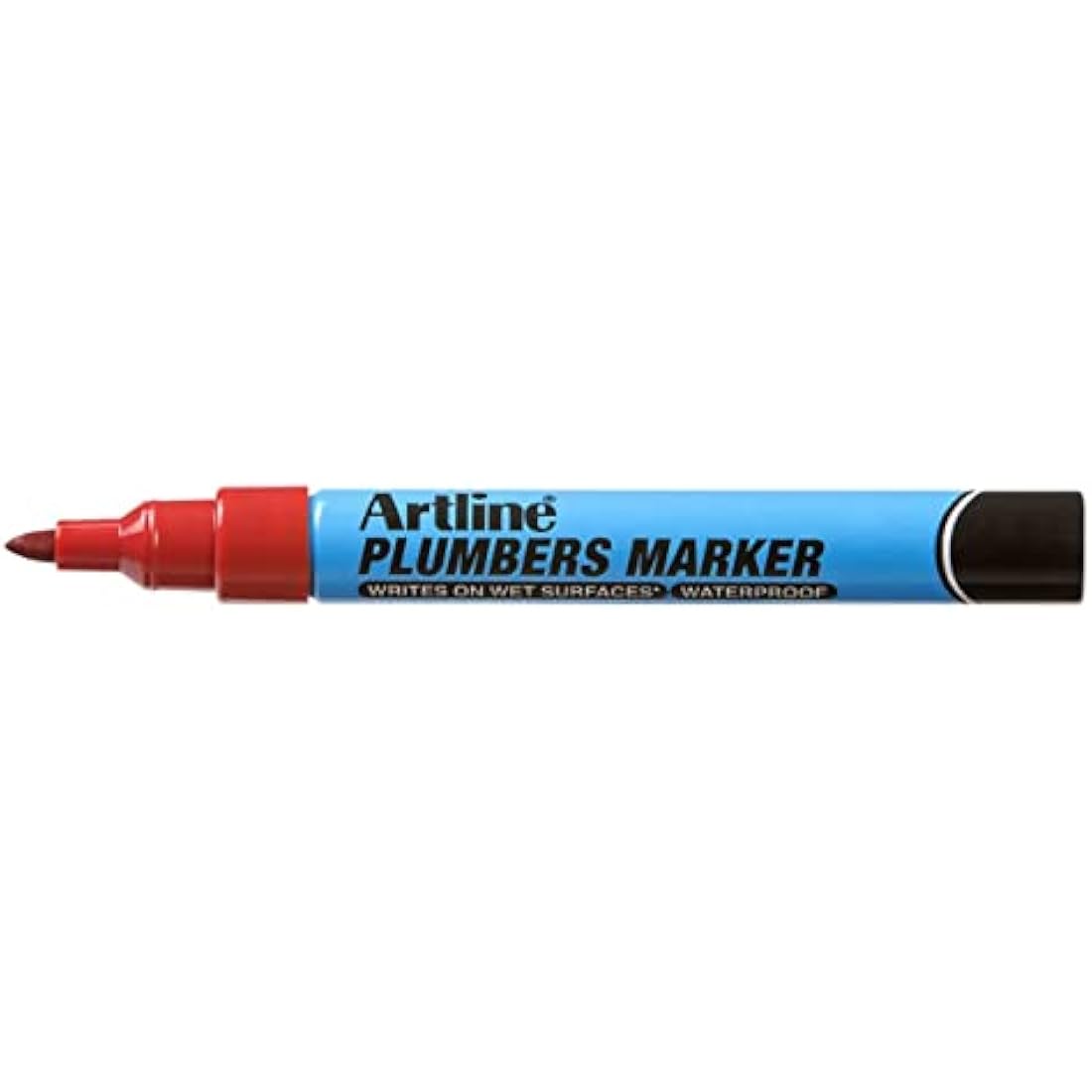 Artline Plumbers Permanent Marker | Red Waterproof Ink | 1.5mm Tip
