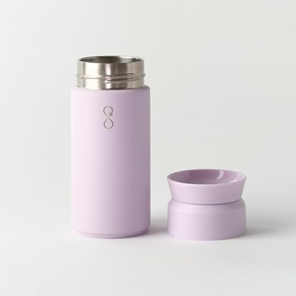 Ocean Bottle Brew Flask – 350ml Recycled Stainless Steel – Lavender