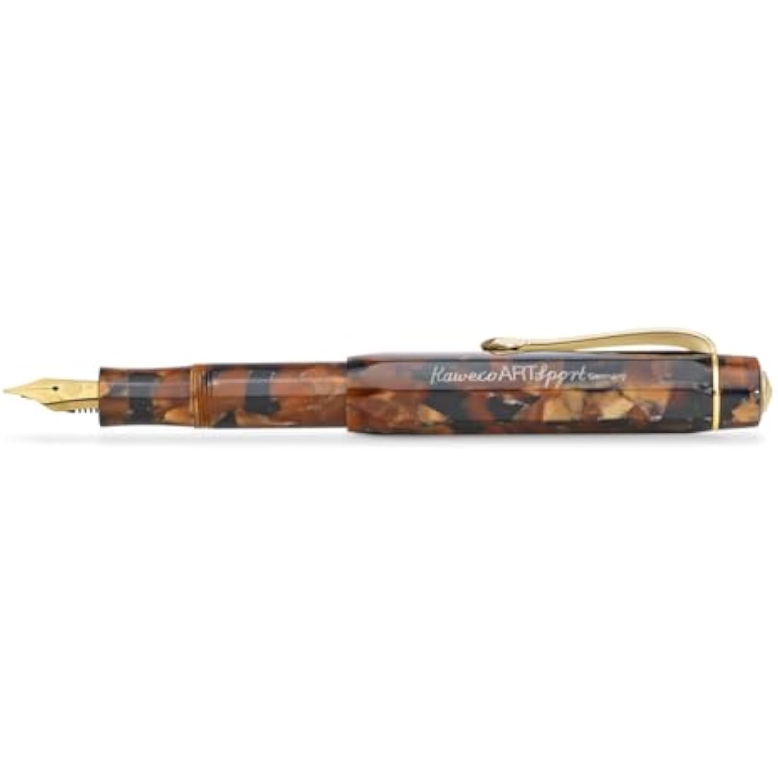 Kaweco Art Sport Fountain Pen – Hickory Brown Acrylic – Medium Nib