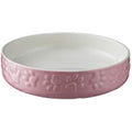 Mason Cash Pink Cat Saucer – 13cm Durable Stoneware Pet Food Bowl