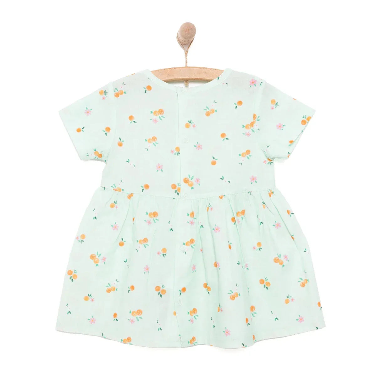 HelloBaby Newborn Girl Woven Dress - Light Blue