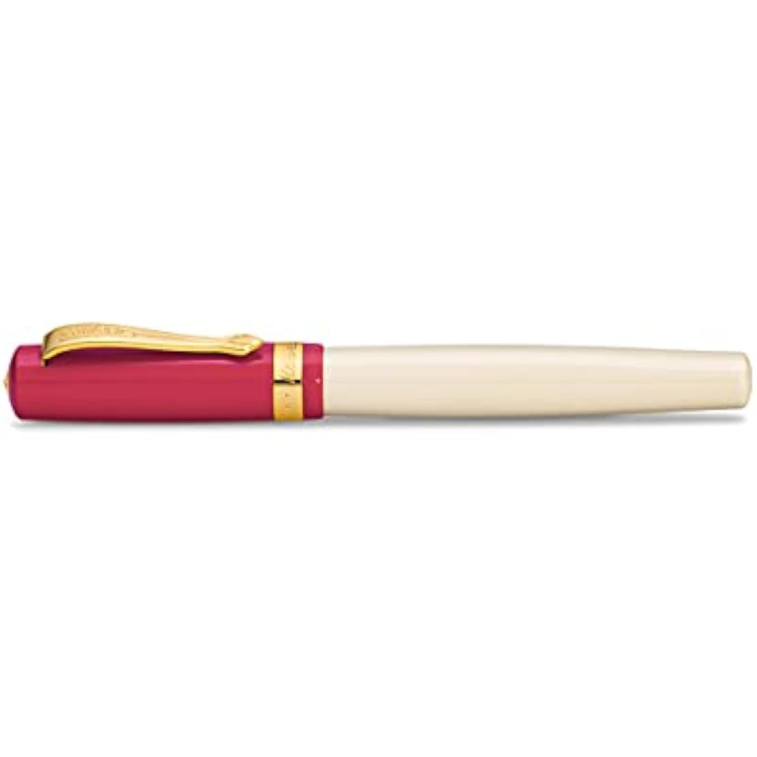 Kaweco Student 30's Blues Fountain Pen - Red & Cream Acrylic - Nib M