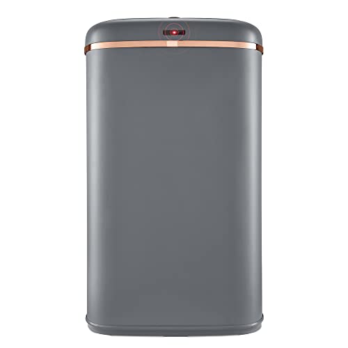 Tower Cavaletto 58L Square Sensor Bin – Grey and Rose Gold