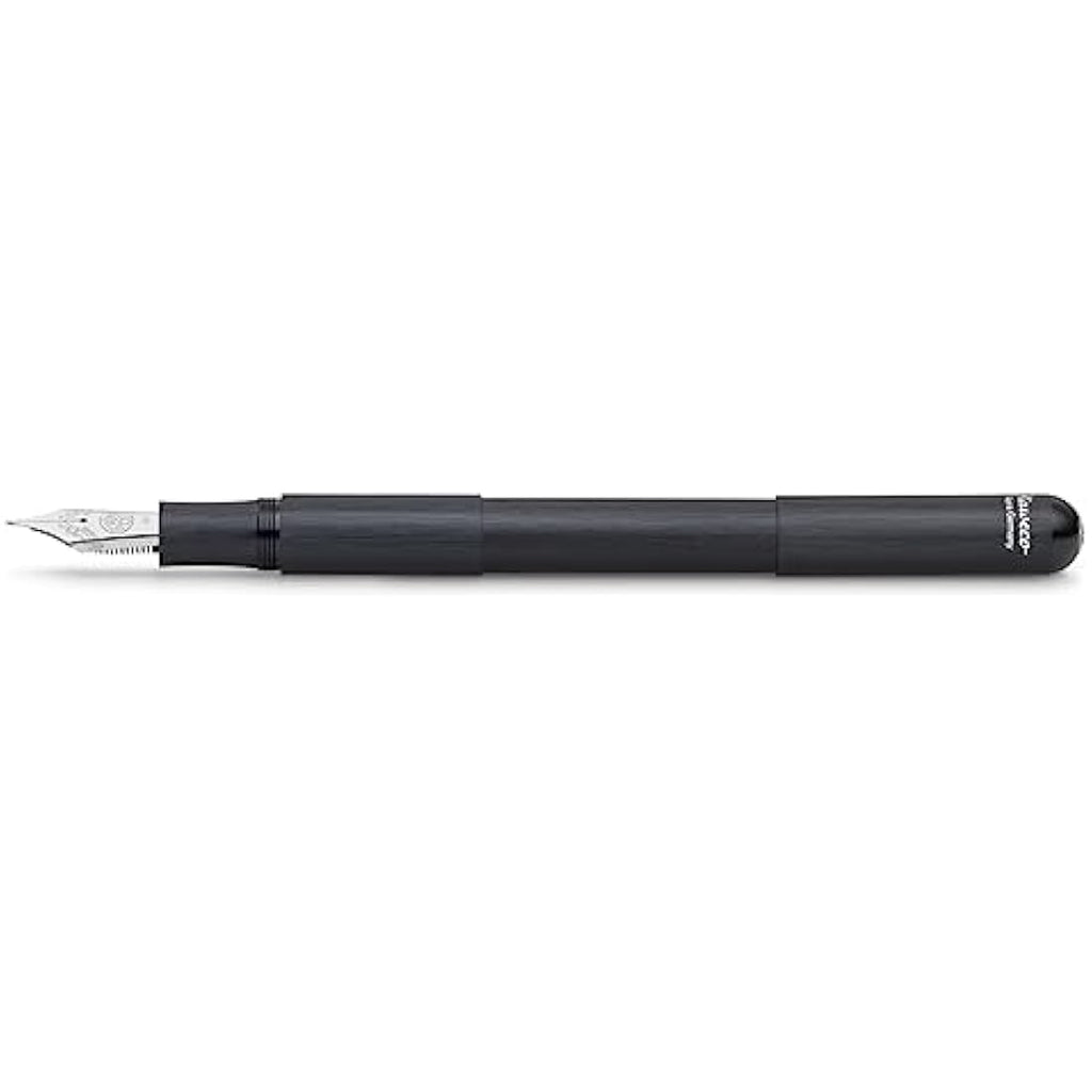 Kaweco Supra Fountain Pen - Black Aluminum - Extra Broad BB Nib