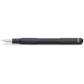 Kaweco Supra Fountain Pen - Black Aluminum - Extra Broad BB Nib