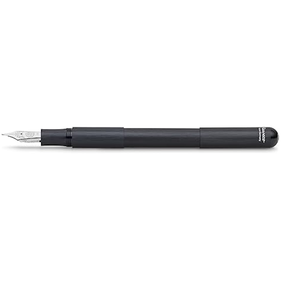 Kaweco Supra Fountain Pen - Black Aluminum - Extra Broad BB Nib